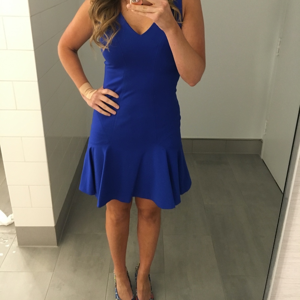 DVF Diane von Furstenberg Royal Blue Stretchy Dres